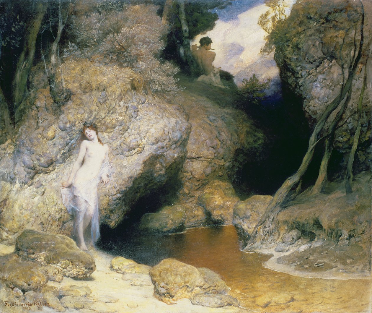 The Music of the Faun by Ferdinand Keller