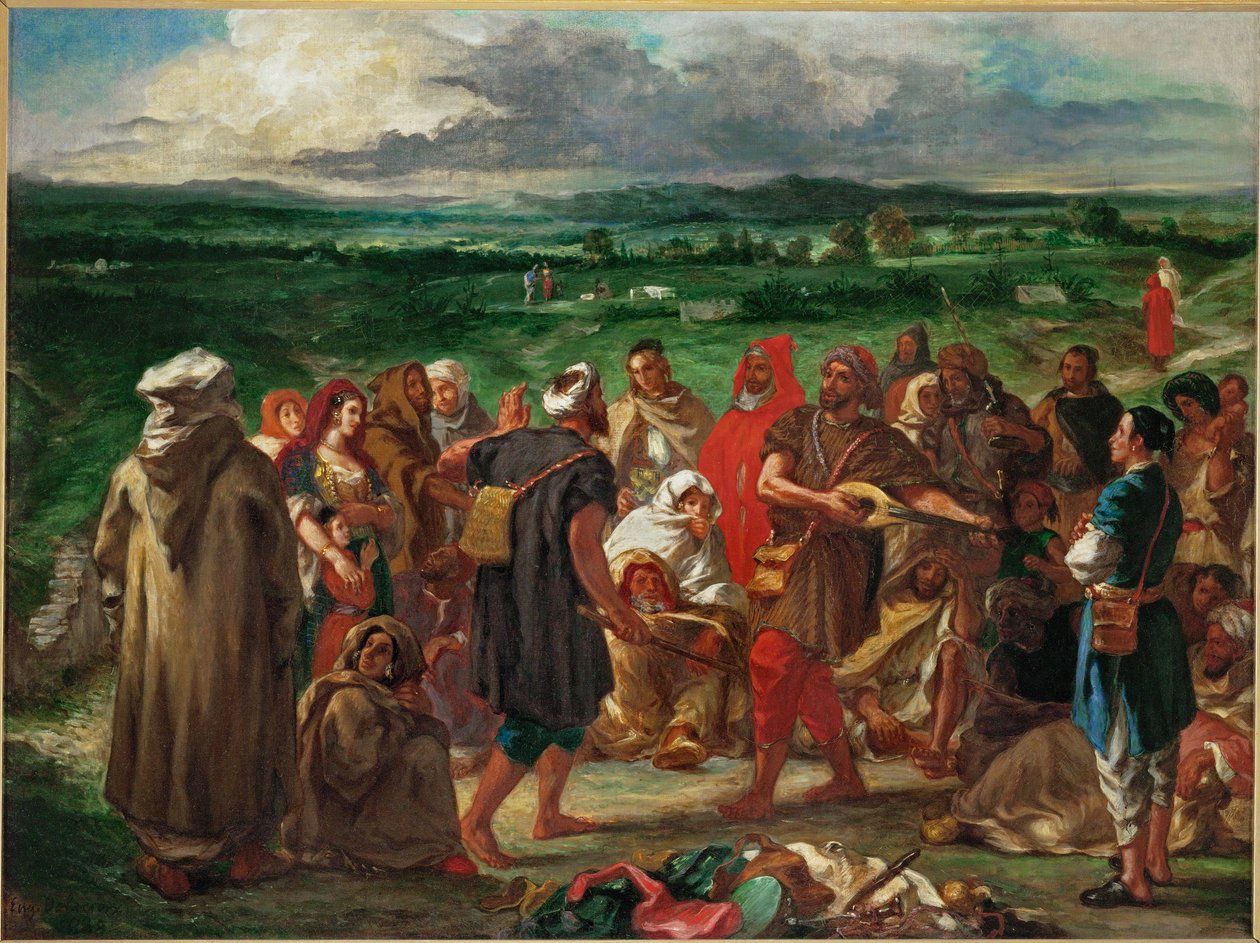 Arab Comedians by Ferdinand Victor Eugene Delacroix