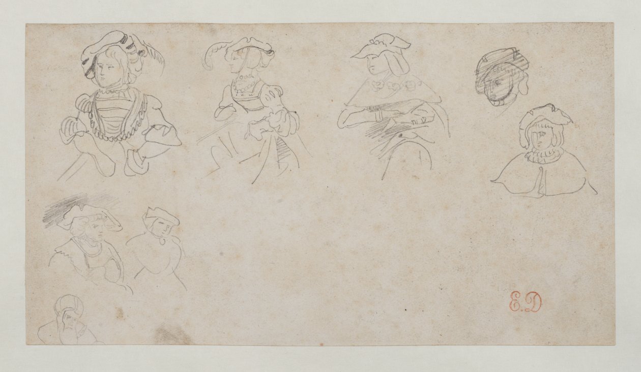 Figure studies, c.1800-1899 by Ferdinand Victor Eugene Delacroix