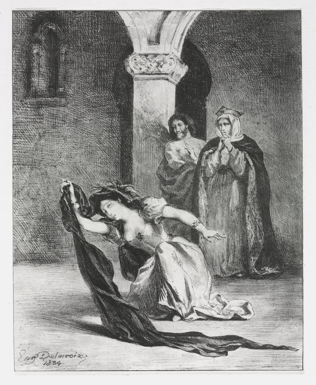 Hamlet: The Chant of Ophelia by Ferdinand Victor Eugene Delacroix