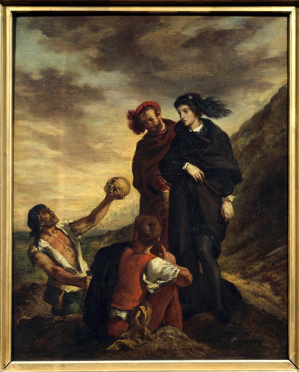 Hamlet and Horatio at the Cemetery by Ferdinand Victor Eugene Delacroix