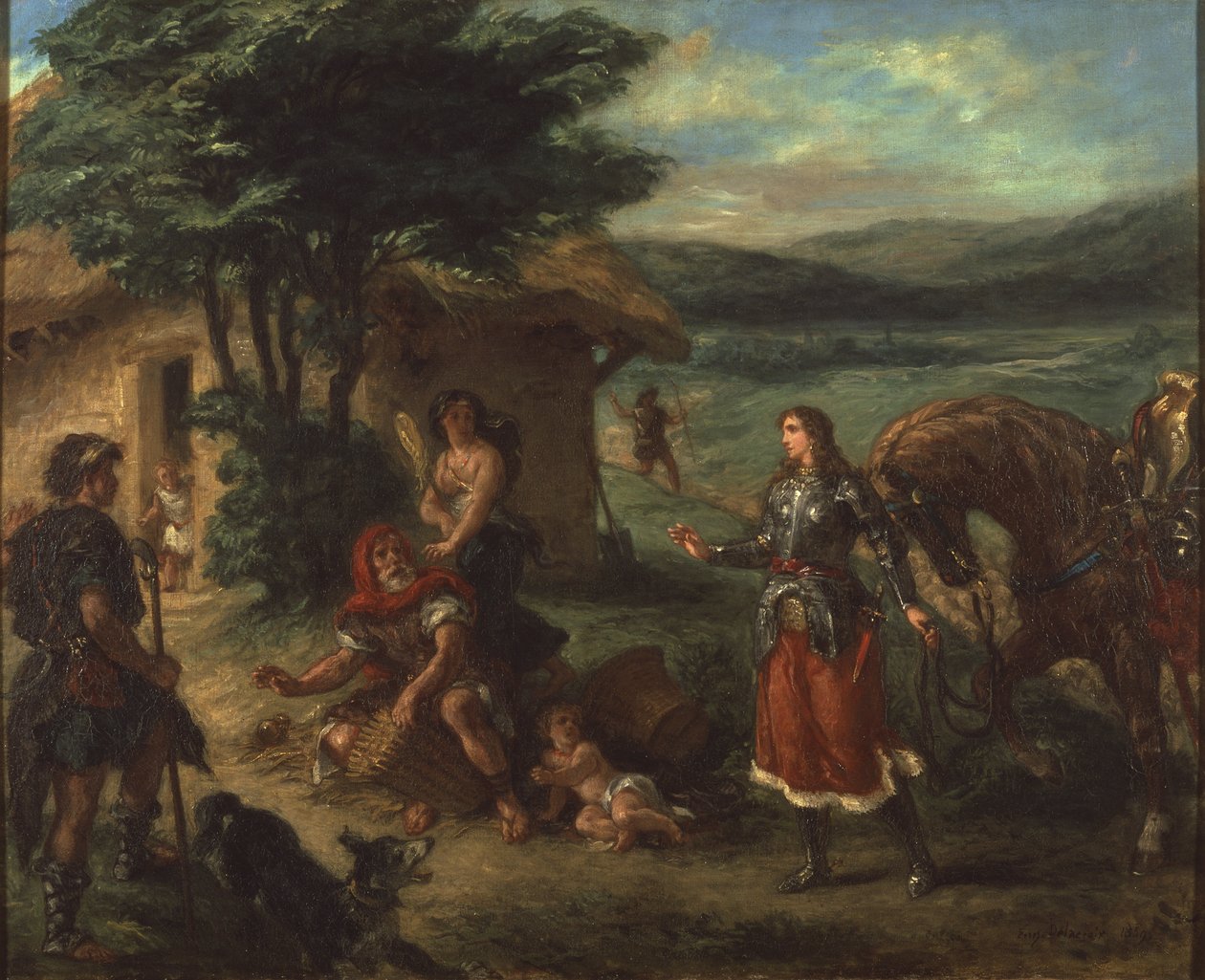 Erminia and the Shepherds by Ferdinand Victor Eugene Delacroix