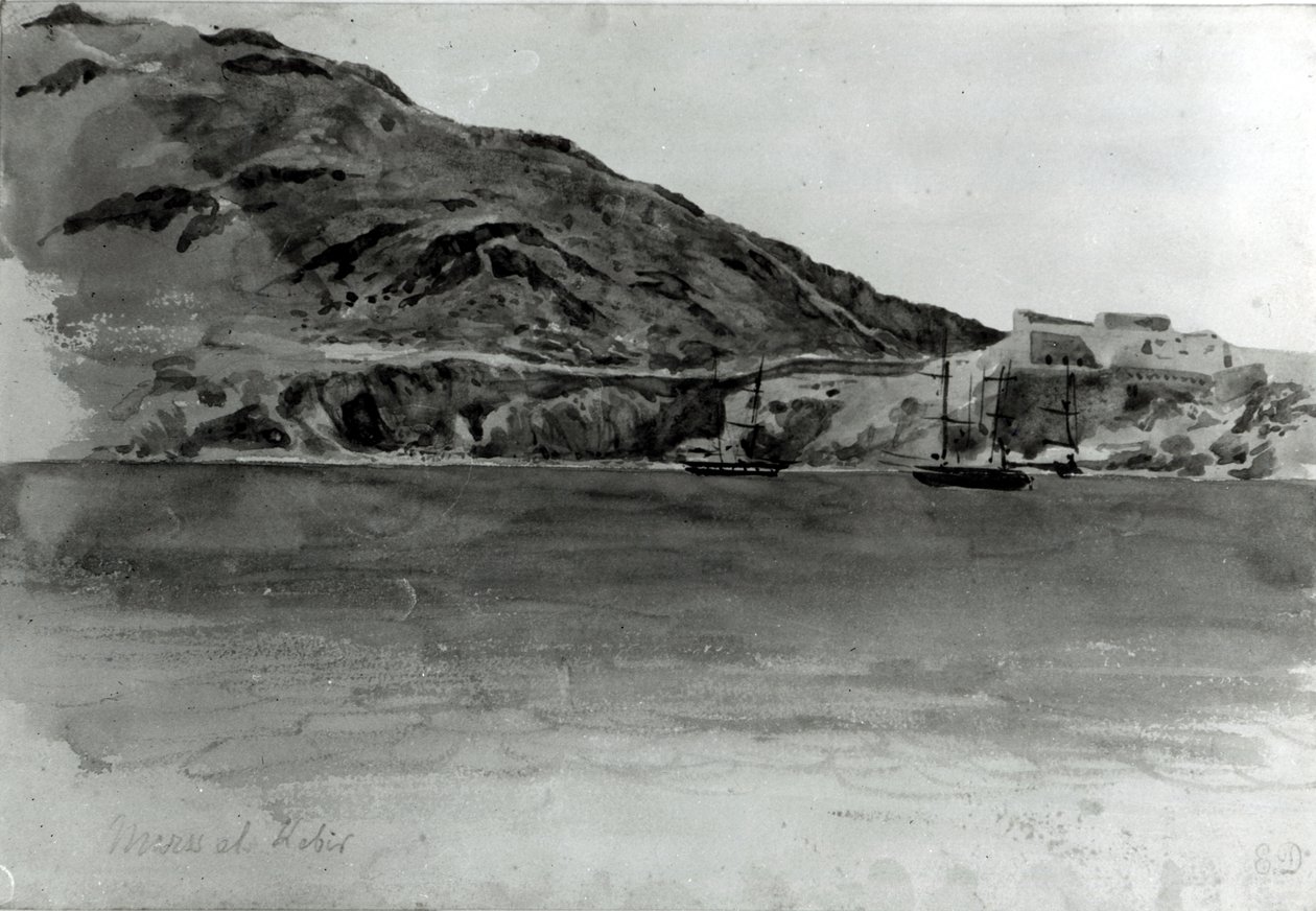 Mers El-Kebir, Algeria by Ferdinand Victor Eugene Delacroix