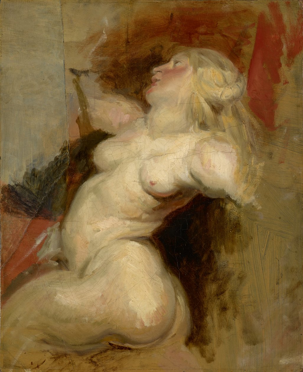 Nereid (copy after Rubens), c.1822 by Ferdinand Victor Eugene Delacroix