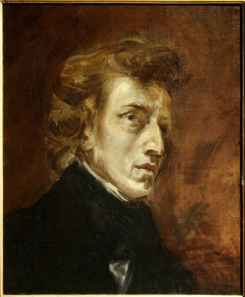 Portrait of Frederic Chopin by Ferdinand Victor Eugene Delacroix