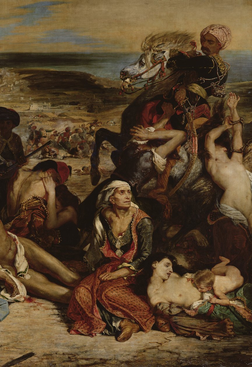 Scenes from the Massacre of Chios (detail) by Ferdinand Victor Eugene Delacroix