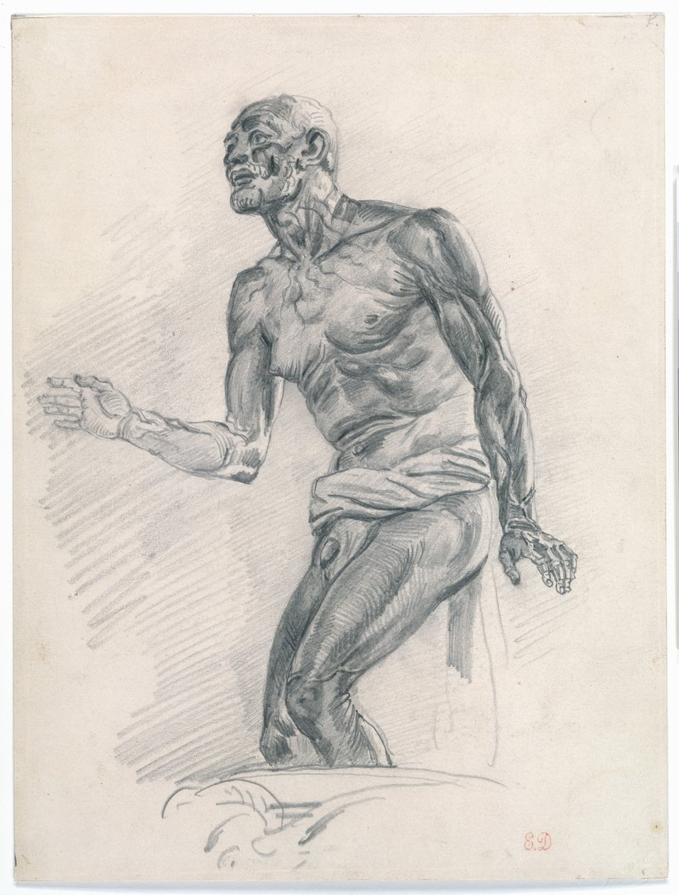 Study of a Male Nude: Study for 