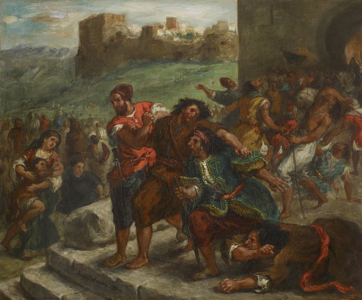The Fanatics of Tangier by Ferdinand Victor Eugene Delacroix