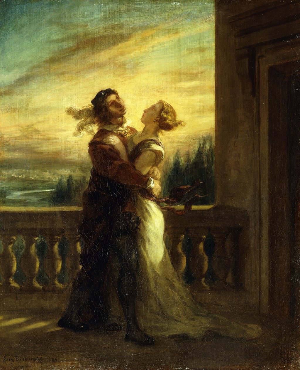 The Farewell of Romeo and Juliet by Ferdinand Victor Eugene Delacroix