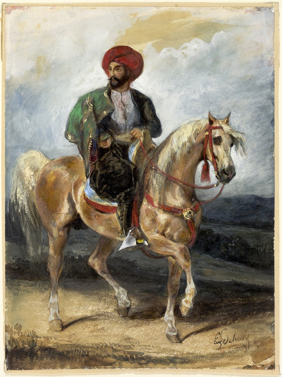 The Turkish Rider by Ferdinand Victor Eugene Delacroix