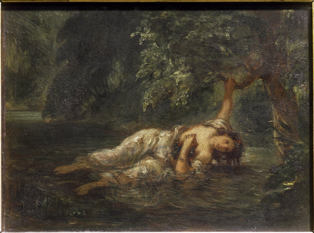 The Death of Ophelia by Ferdinand Victor Eugene Delacroix