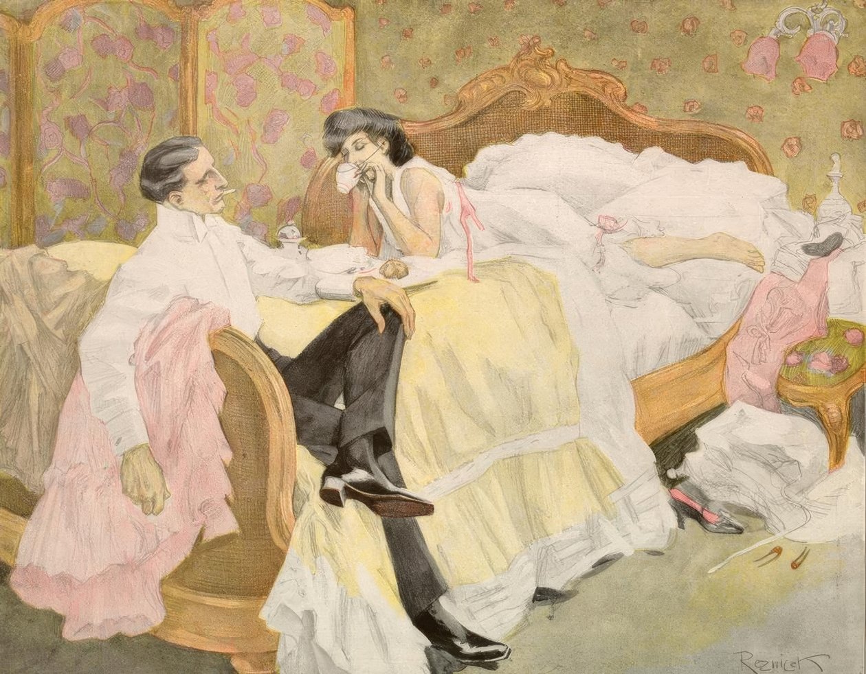 Reznicek / Shrove Tuesday / Lovers... by Ferdinand von Reznicek