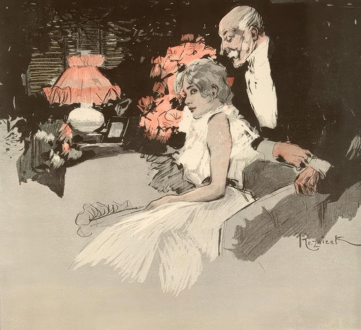 Variola vaccina. / Miss Lilly, you have enchanting Im by Ferdinand von Reznicek