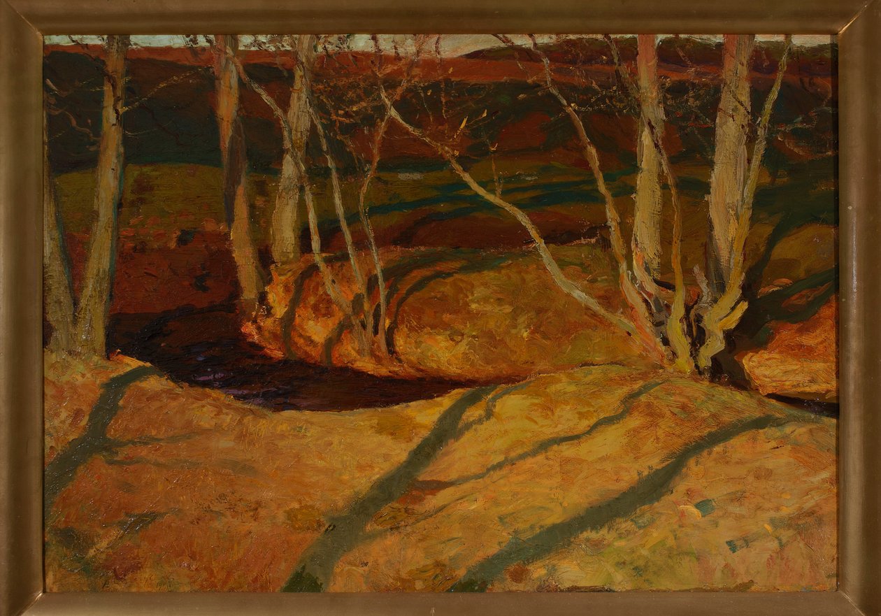 Autumn Landscape at Sunset by Ferdynand Ruszczyc