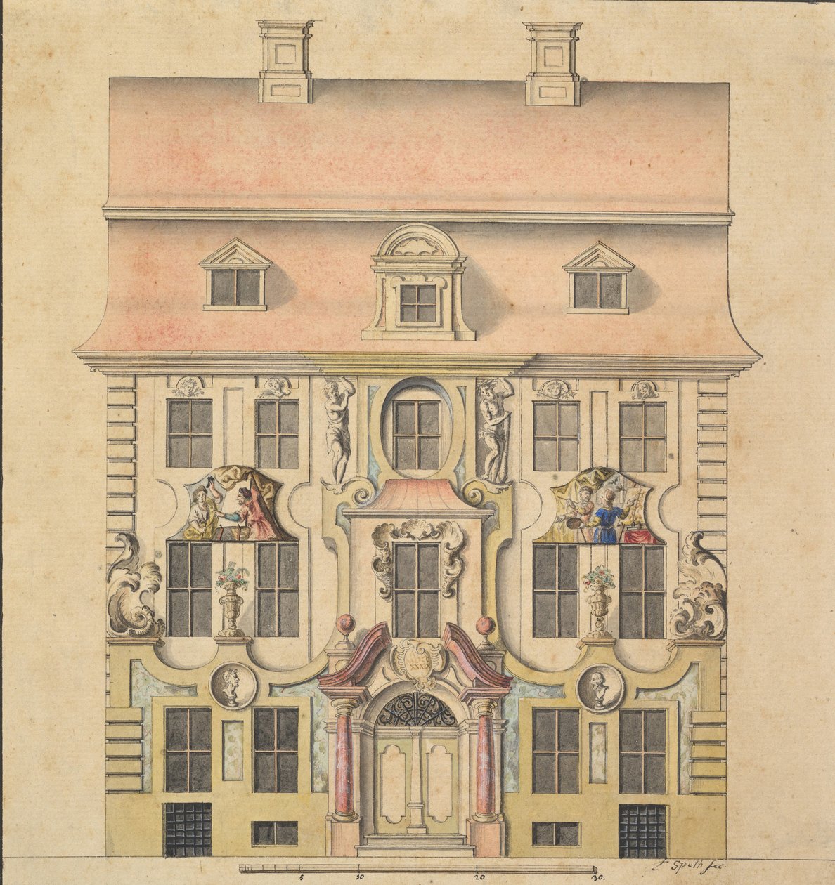 Architectural Design for a Façade by Ferenc Speth