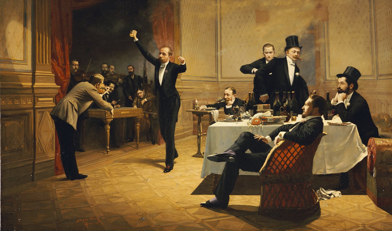 The Dinner Party, 1837 by Ferencz Paczka