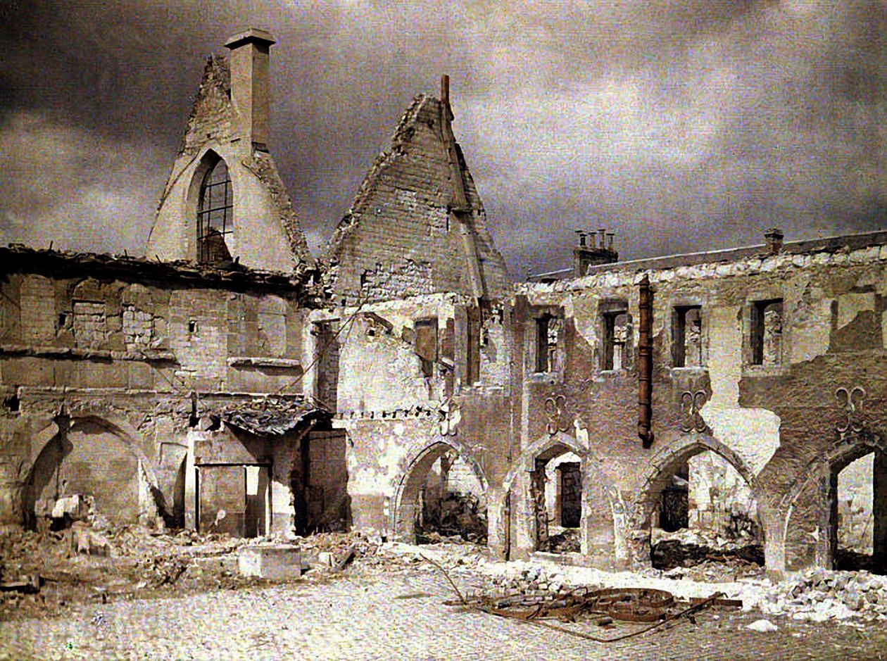 Cloister of the Convent of the Cordeliers, Reims, Marne, France, 1917 by Fernand Cuville