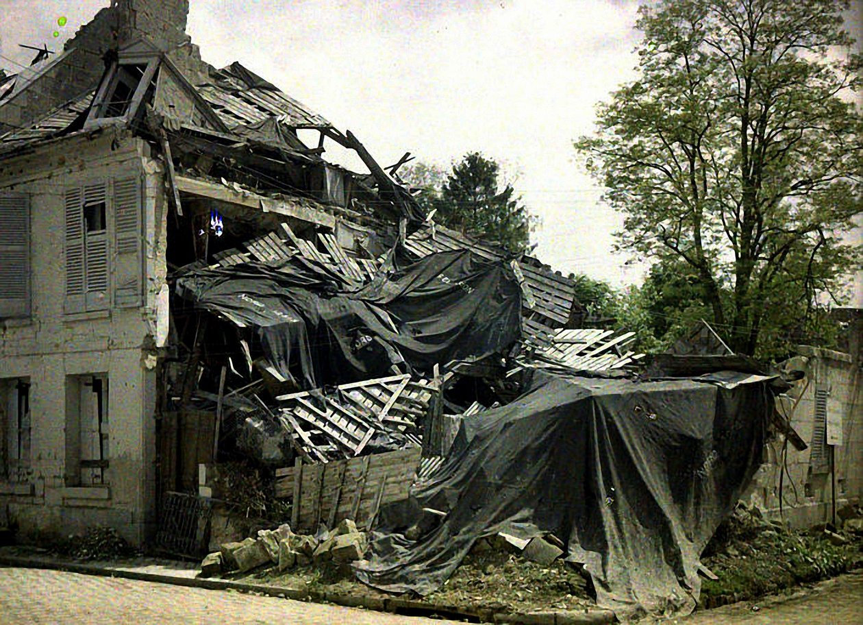 Corner of the Rue des Minimes, Soissons, Aisne, France by Fernand Cuville