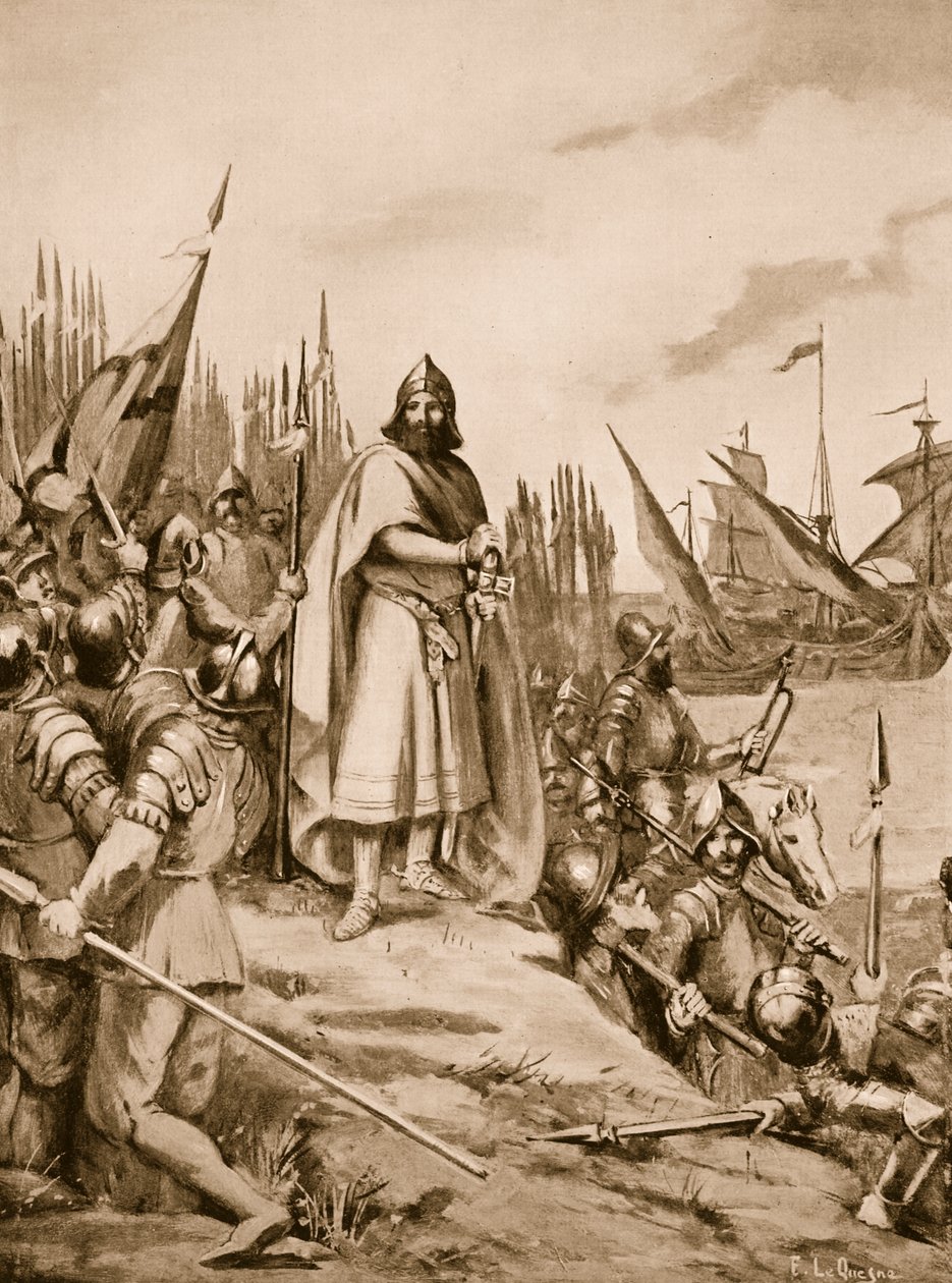 Erik the Saint Lands on the Coast of Finland by Fernand Le Quesne