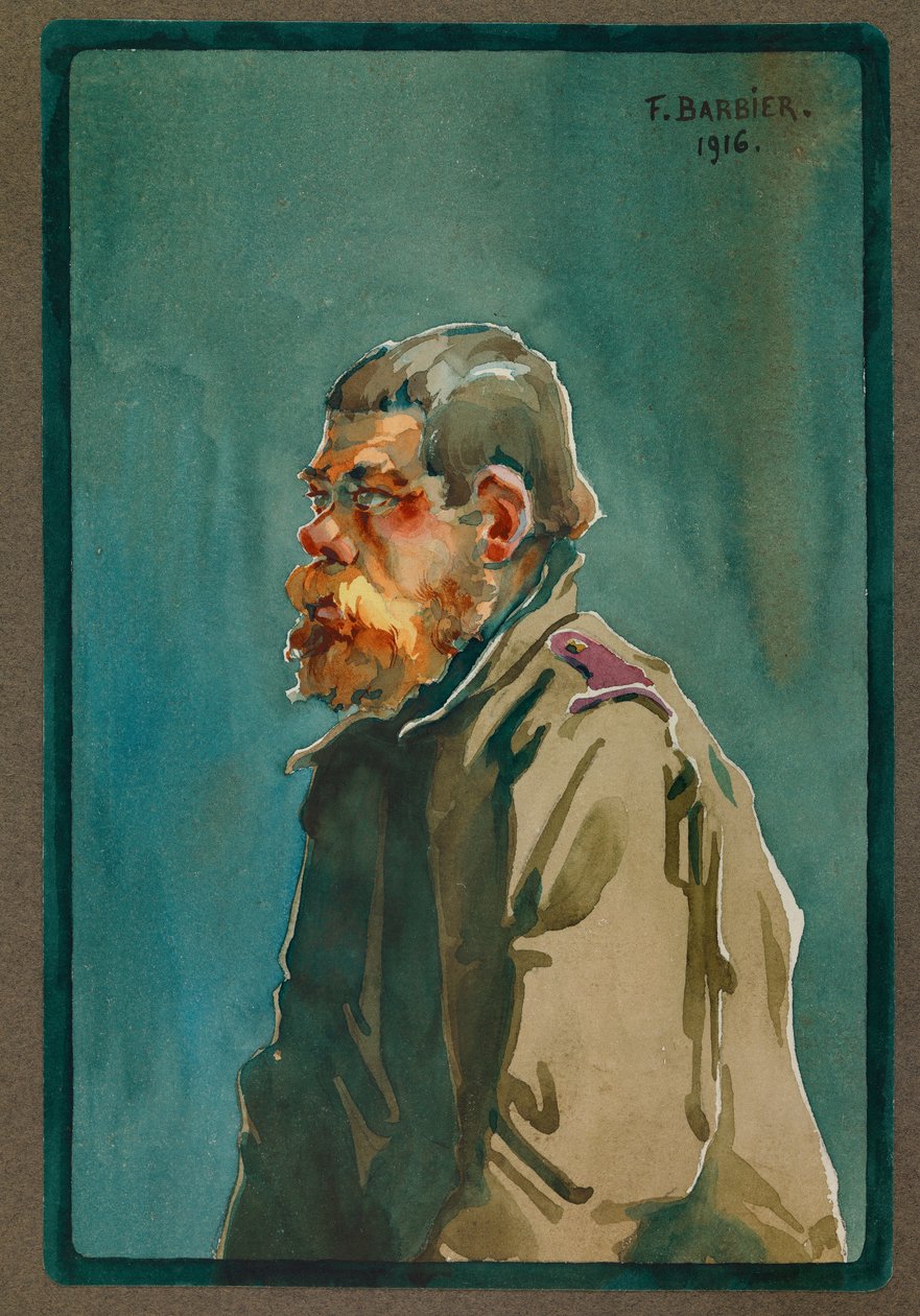 Russian Soldier Taken Prisoner in 1916, Gustrow by Fernand Barbier