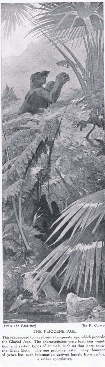 The Pliocene Age, illustration from 