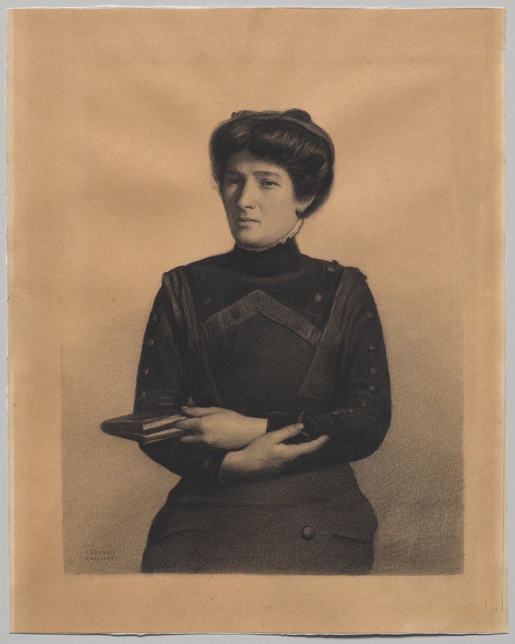 Portrait of Madame Jules Ricard, née Augustine Bulteau by Fernand Khnopff