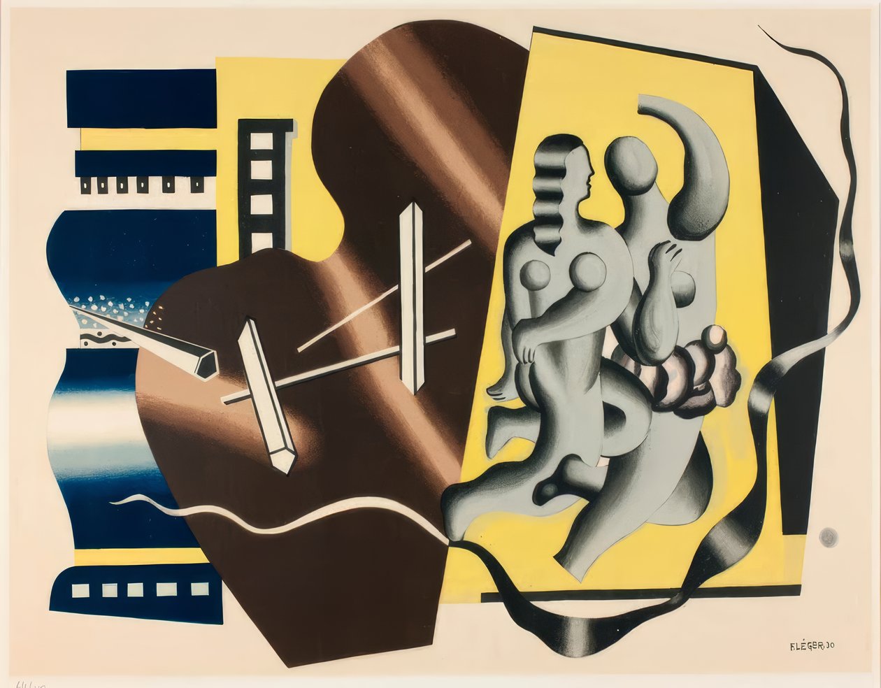 Composition with Two Dancers by Fernand Leger
