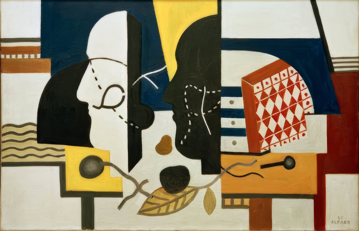 The Two Profiles by Fernand Leger