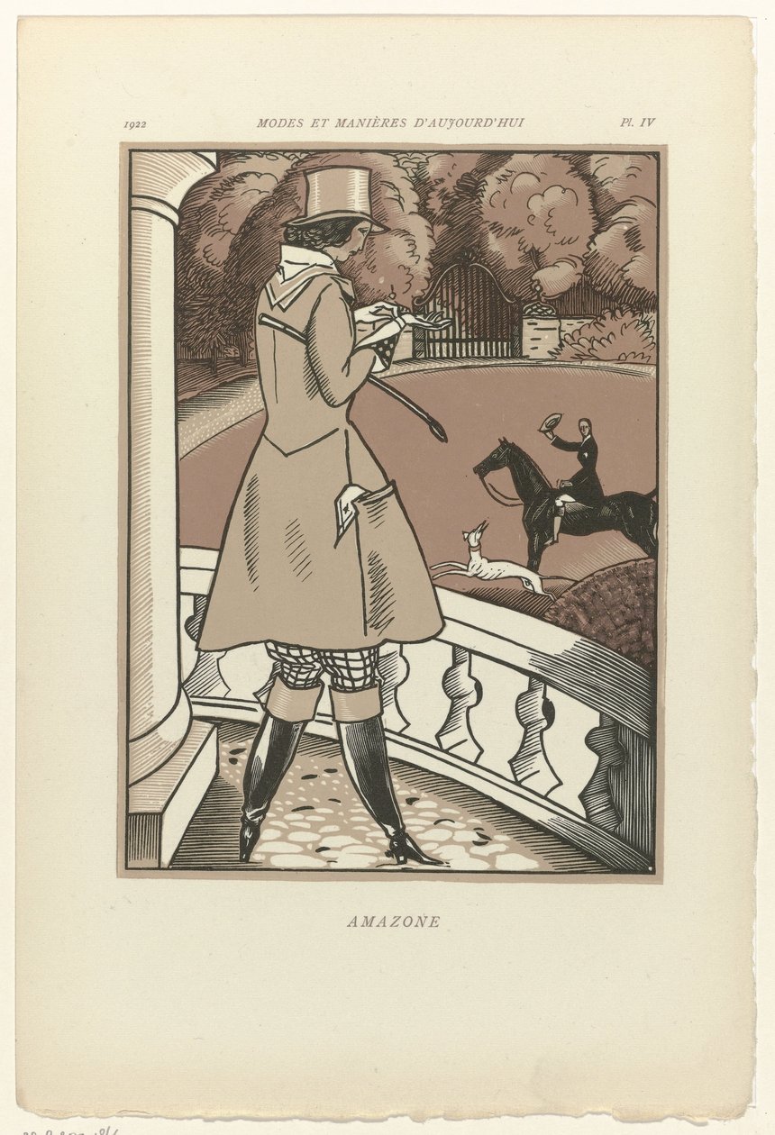 Fashions and Manners of Today, 1922, Plate 4: Amazon by Fernand Siméon