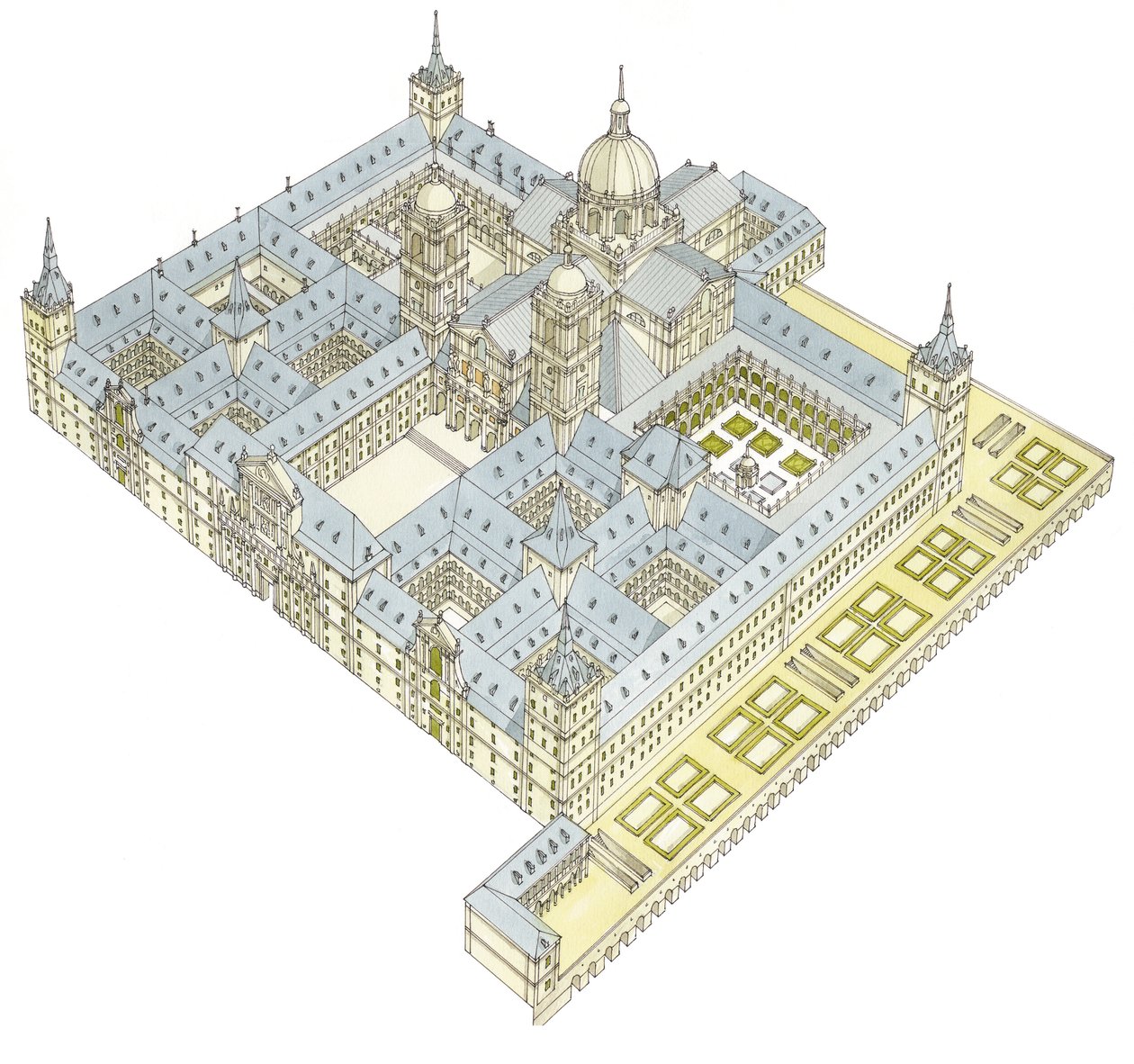 Monastery of San Lorenzo El Real de El Escorial, Spain by Fernando Aznar Cenamor