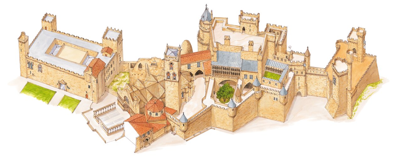 Olite Castle, Navarra, Spain by Fernando Aznar Cenamor