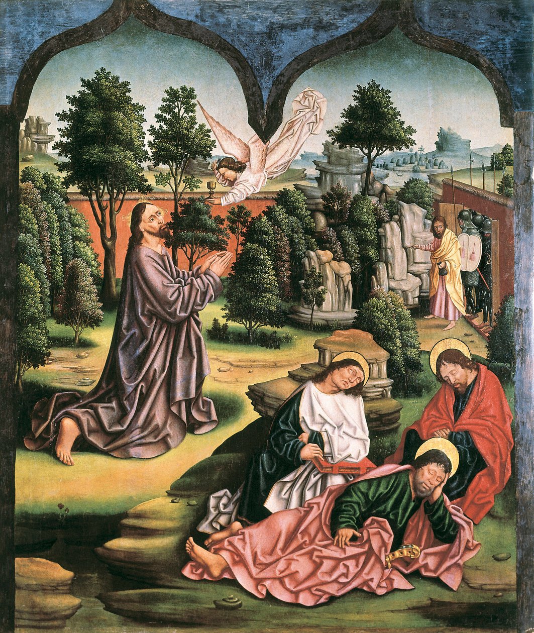 Prayer in the Garden of Olives by Fernando Gallego by Fernando Gallego