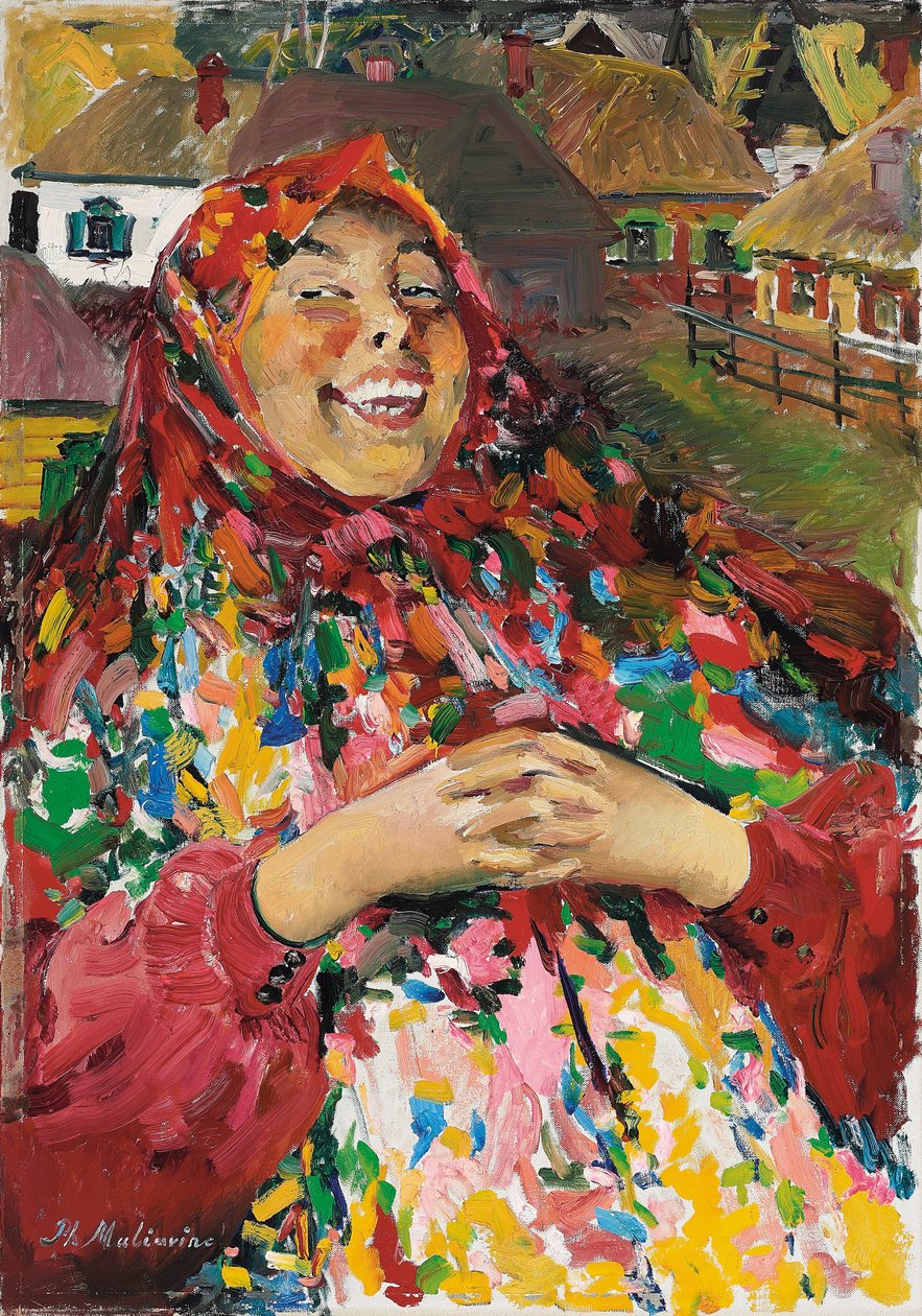 The Laughing Peasant by Filipp Andreevich Maliavin