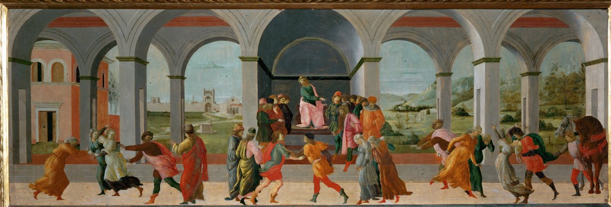Three Scenes from the Life of Virginia: Appius Claudius Orders the Arrest of Virginia by Filippino (attr.to) Lippi