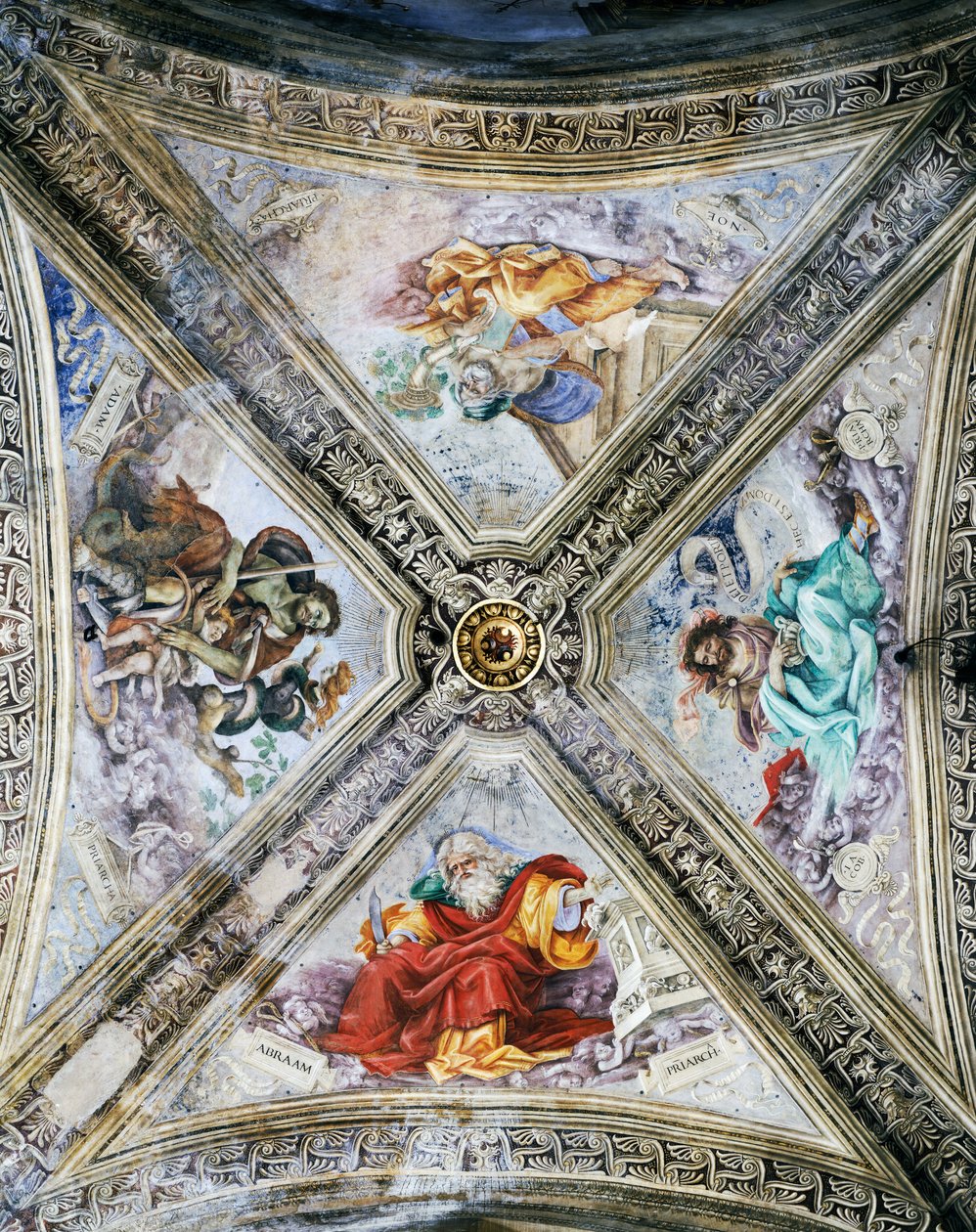 Frescoes by Filippino Lippi on the Dome, Strozzi Chapel, Church of Santa Maria Novella, Florence, Italy by Filippino Lippi