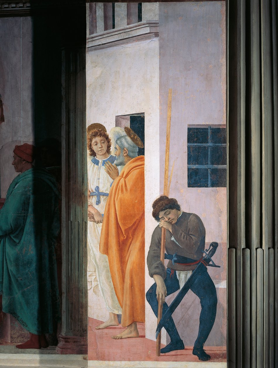 Saint Peter Freed from Prison, by Filippino Lippi by Filippino Lippi