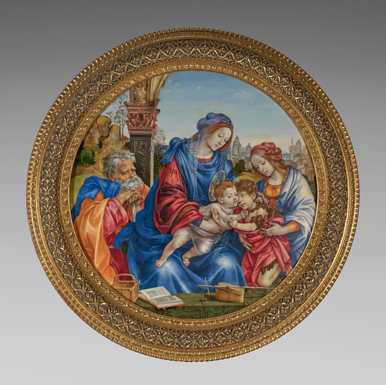The Holy Family with Saint John the Baptist and Saint Margaret by Filippino Lippi