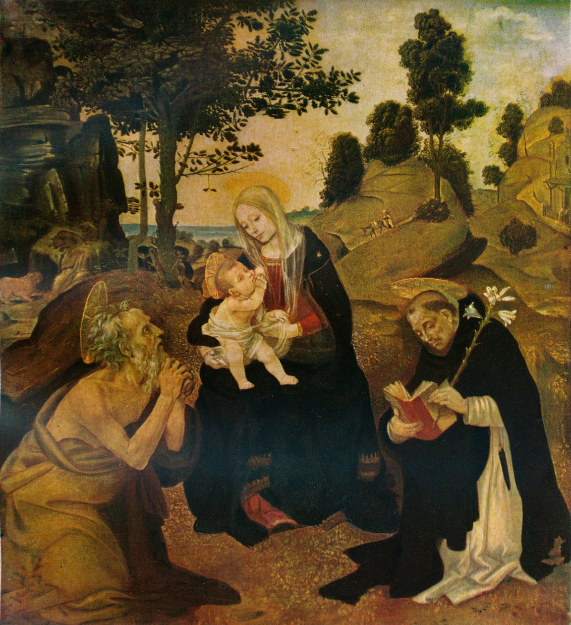 The Virgin and Child with Saints Jerome and Dominic, c1485, 1911 by Filippino Lippi