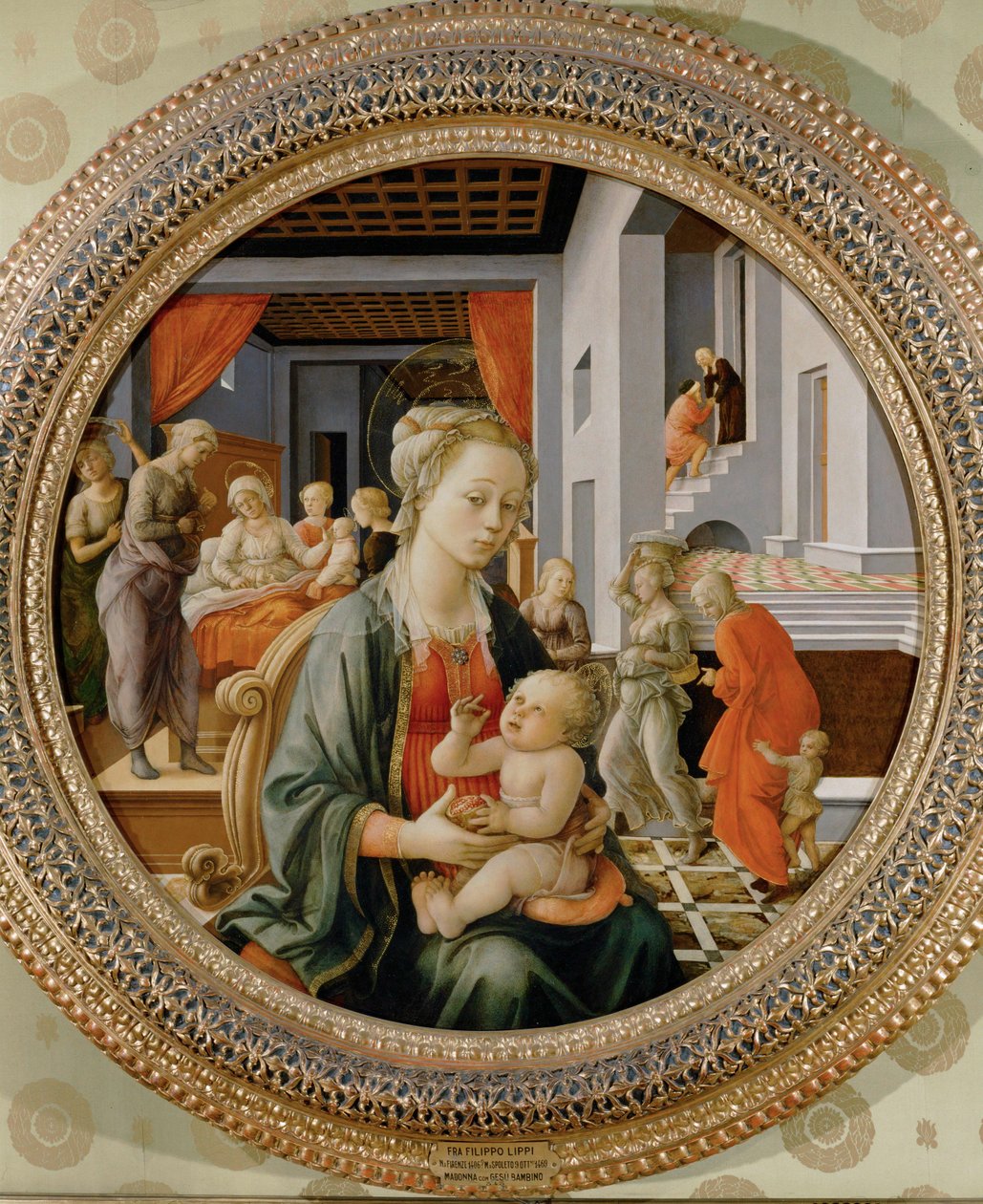 Madonna and Child; Scenes from the Life of Saint Anne by Filippo Lippi