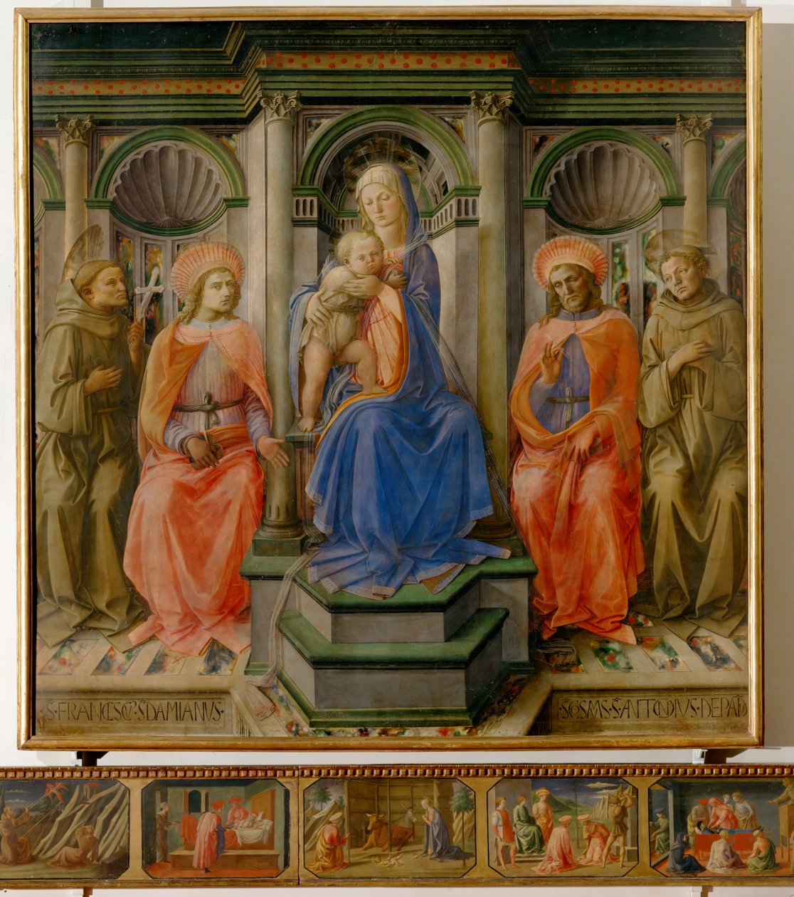 Madonna with Child and Four Saints by Filippo Lippi