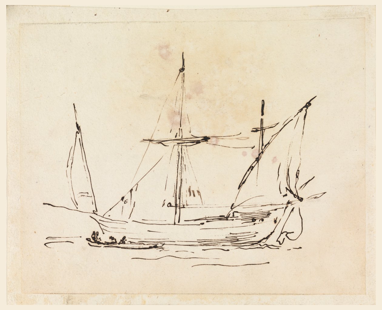 A Sailing Vessel by Filippo Marchionni