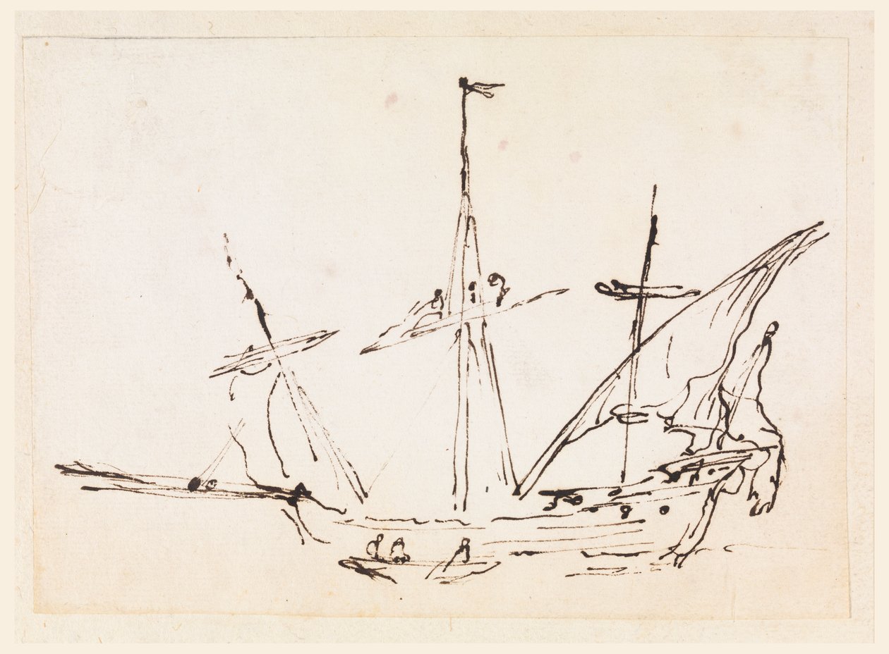 A Sailing Vessel by Filippo Marchionni