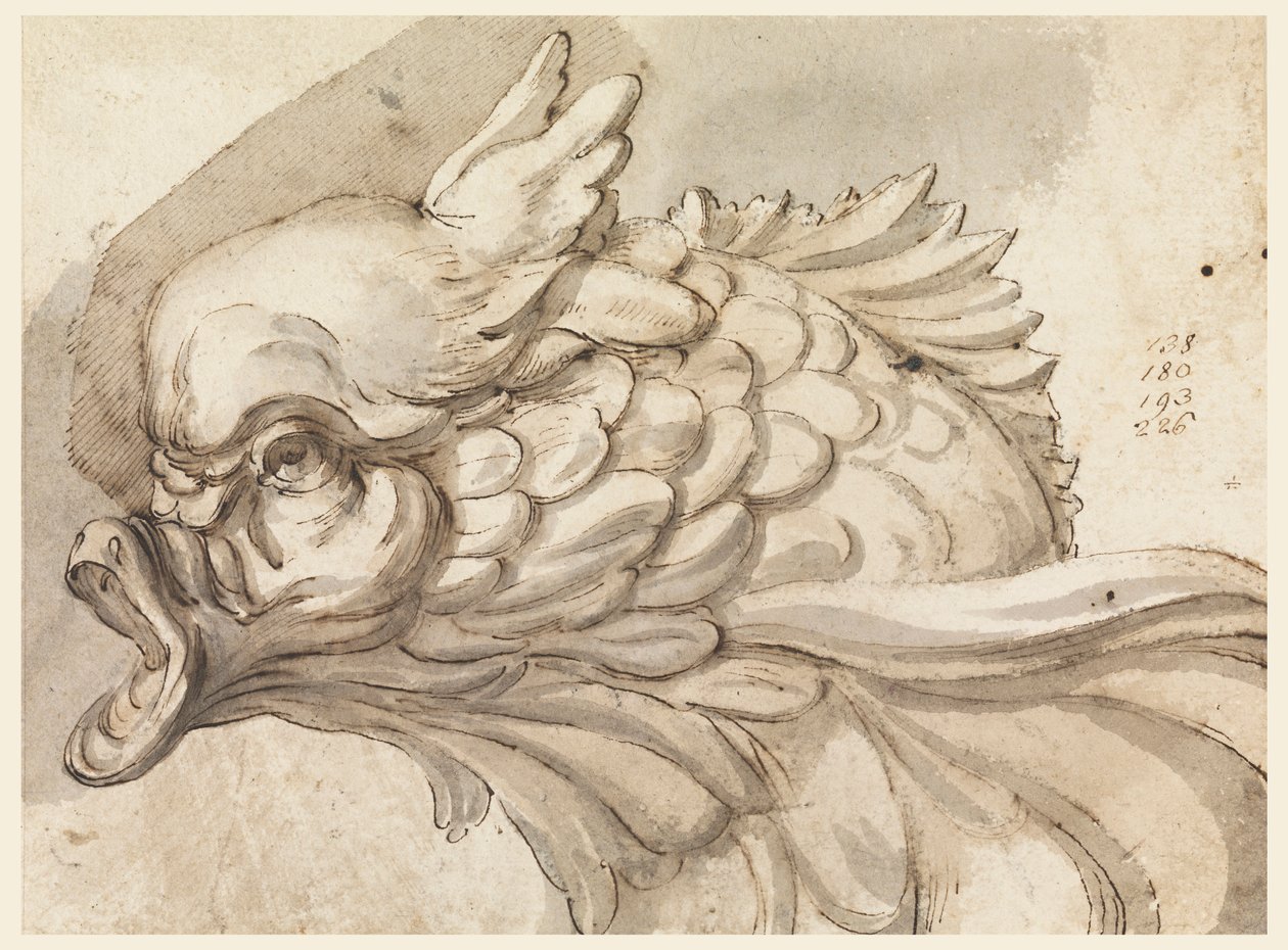 Head of a Dolphin by Filippo Marchionni