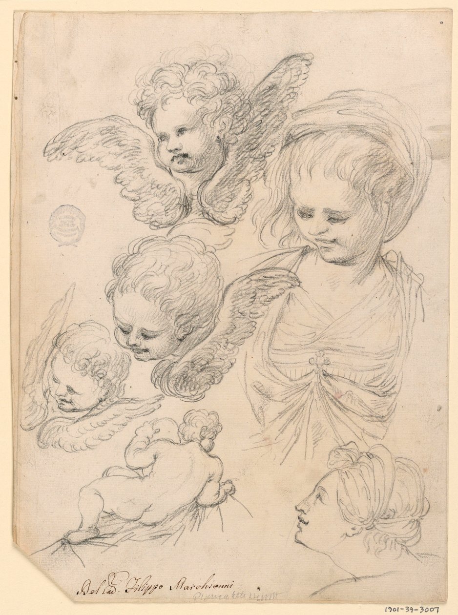 Studies for a Religious Representation, 1725-40 by Filippo Marchionni