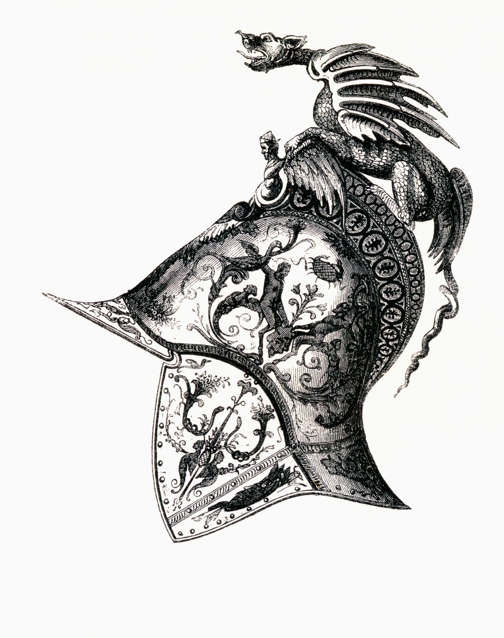Damascened Helmet of King Francis I of France by Filippo Negroli