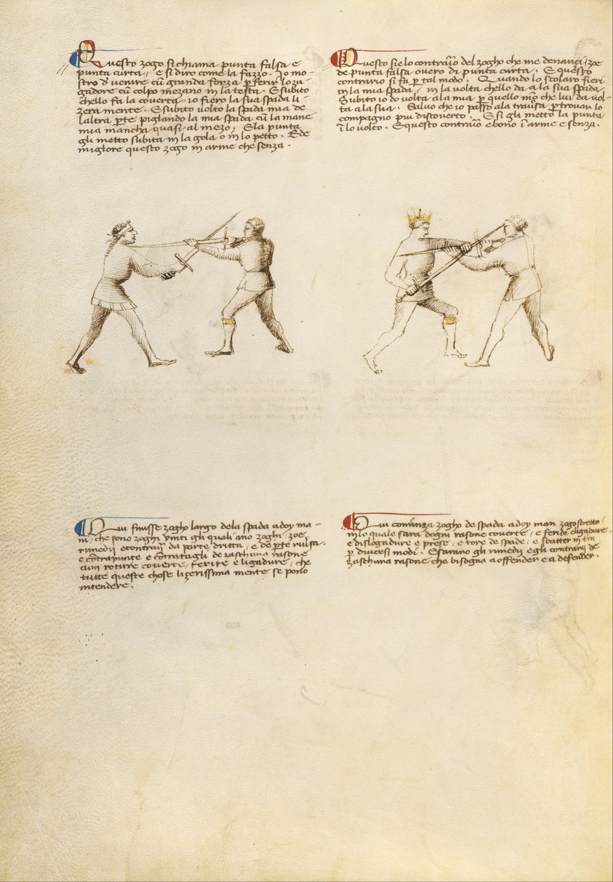 Combat with Sword by Fiore Furlan dei Liberi da Premariacco