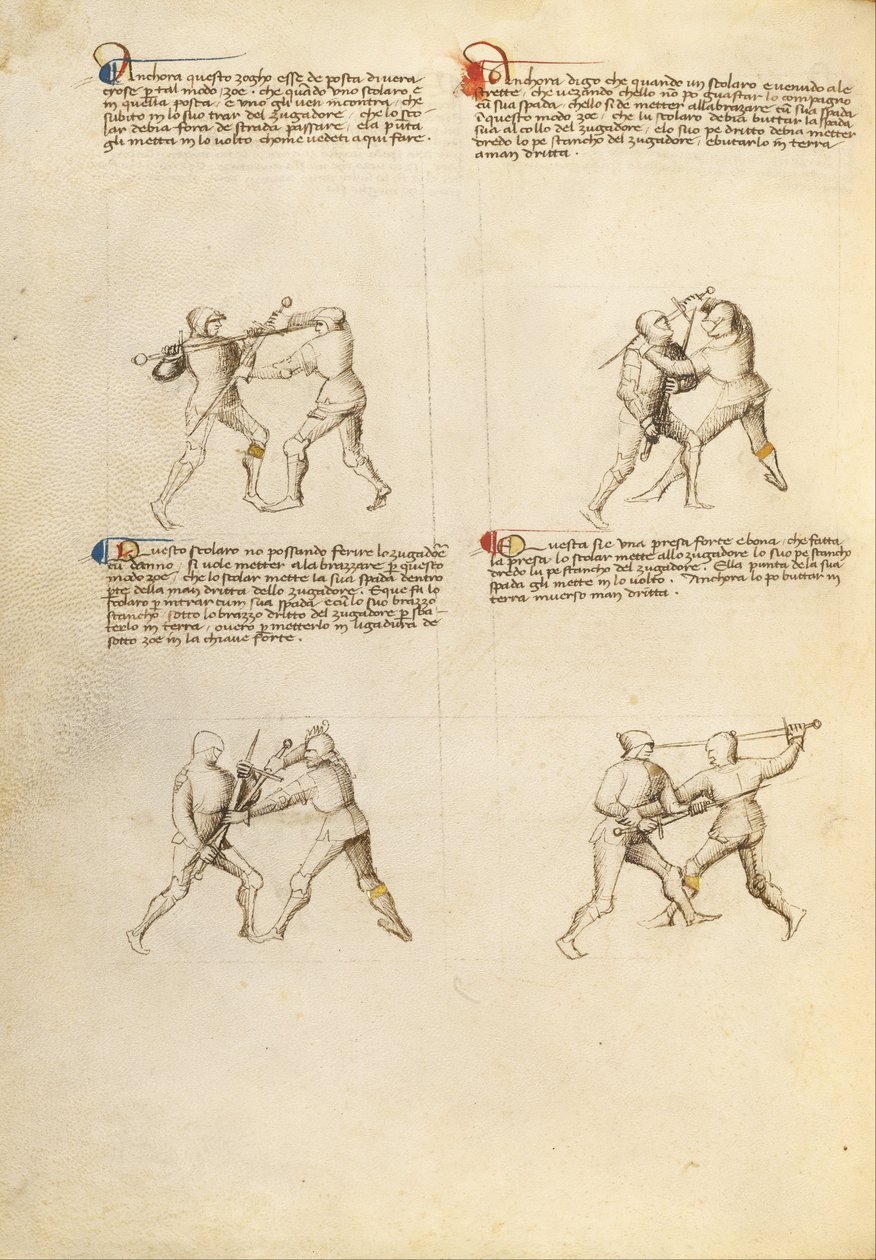 Combat with Sword by Fiore Furlan dei Liberi da Premariacco