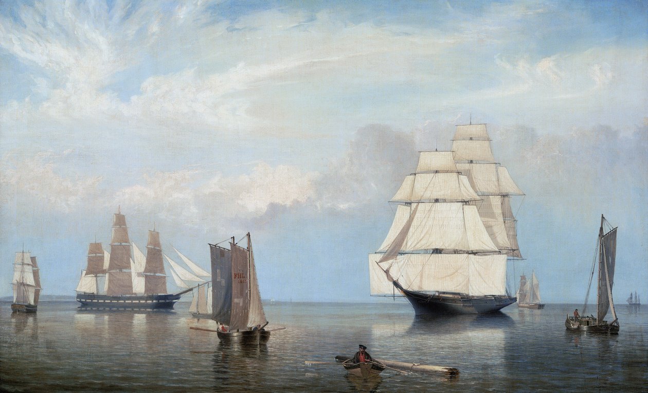 Salem Harbor by Fitz Henry Lane