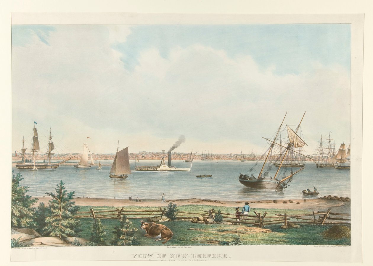 View of New Bedford from the Fort near Fairhaven by Fitz Henry Lane