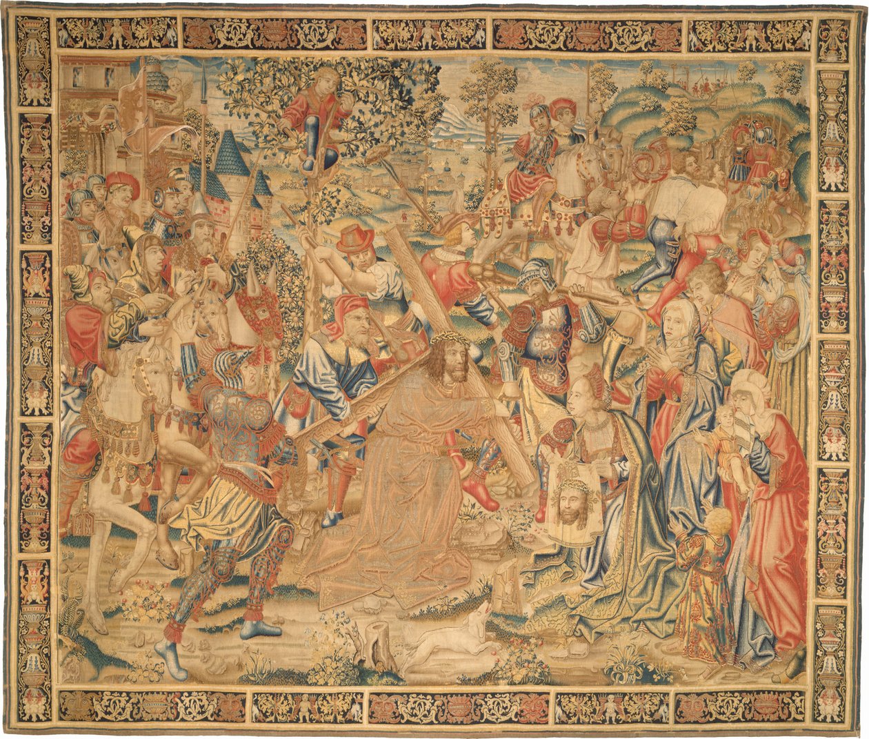The Procession to Calvary by Flemish 16th Century